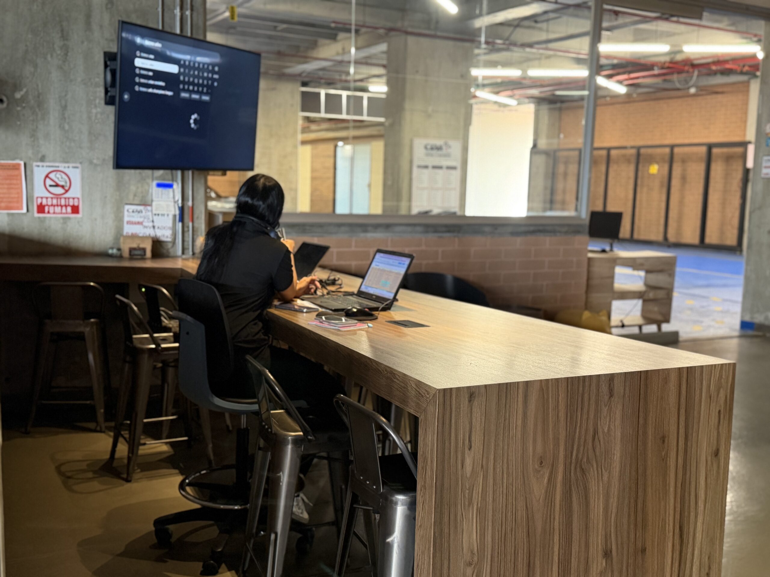 Sala de espera para clientes